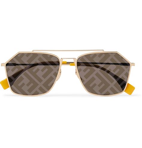 fendi pilot logo sunglasses|Fendi logo lens sunglasses.